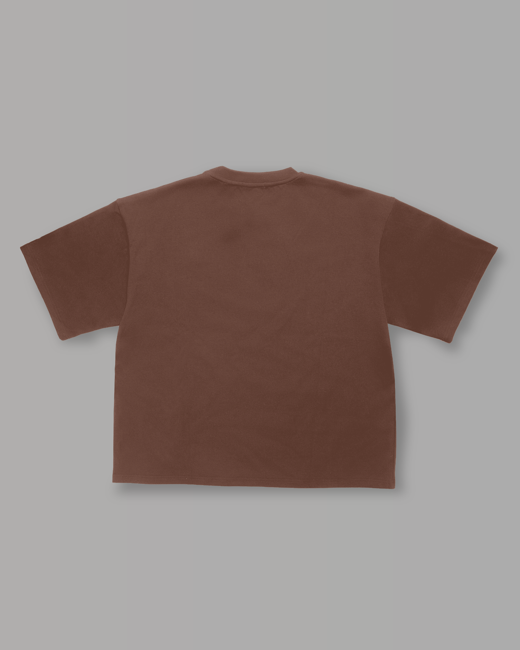 T-Shirt Over Strutturata - Cioccolato