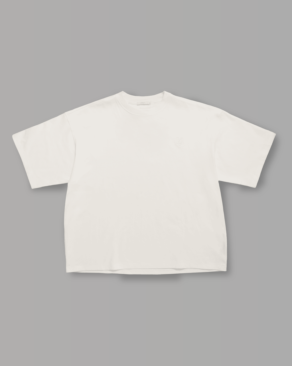 T-Shirt Over Strutturata - Bianco