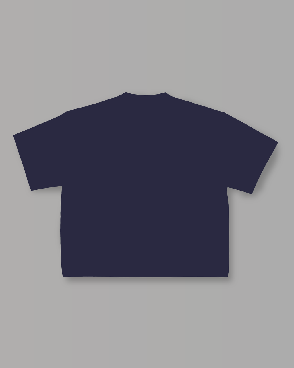 T-Shirt Over Strutturata - Blu Navy