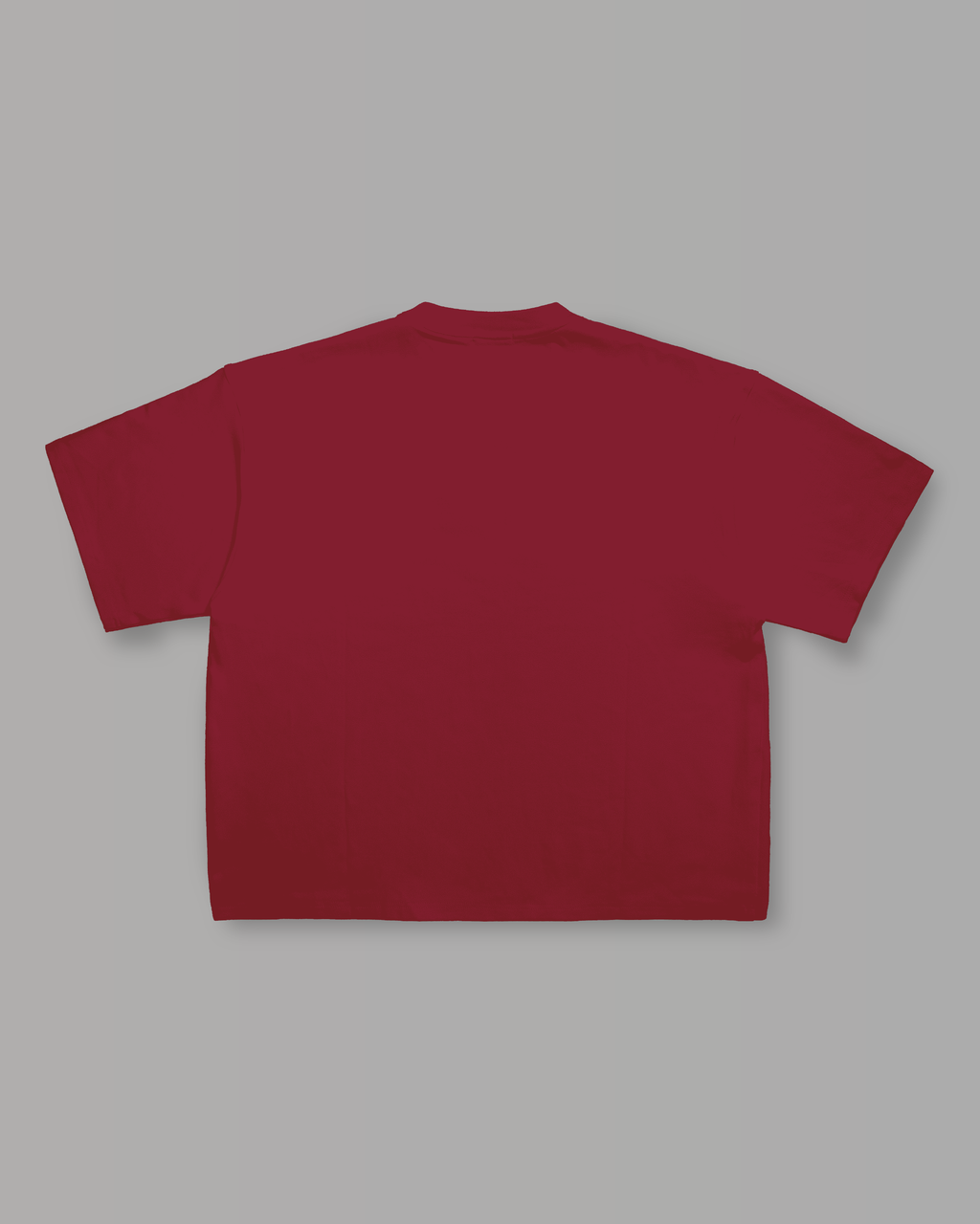 T-Shirt Over Strutturata - Bordeaux