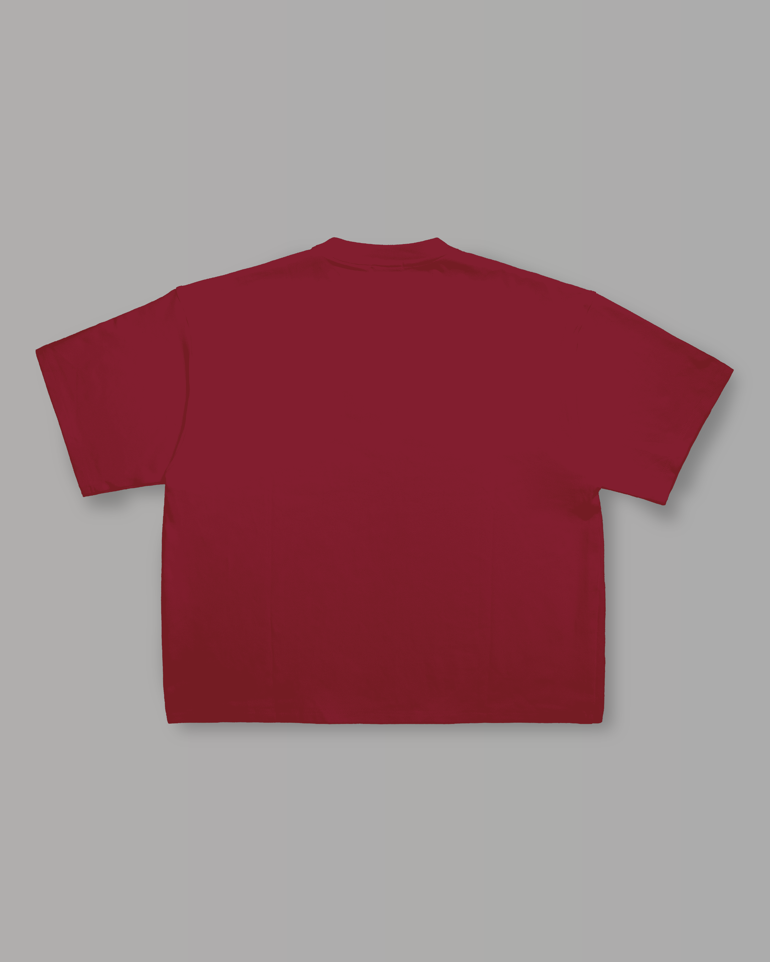 T-Shirt Over Strutturata - Bordeaux