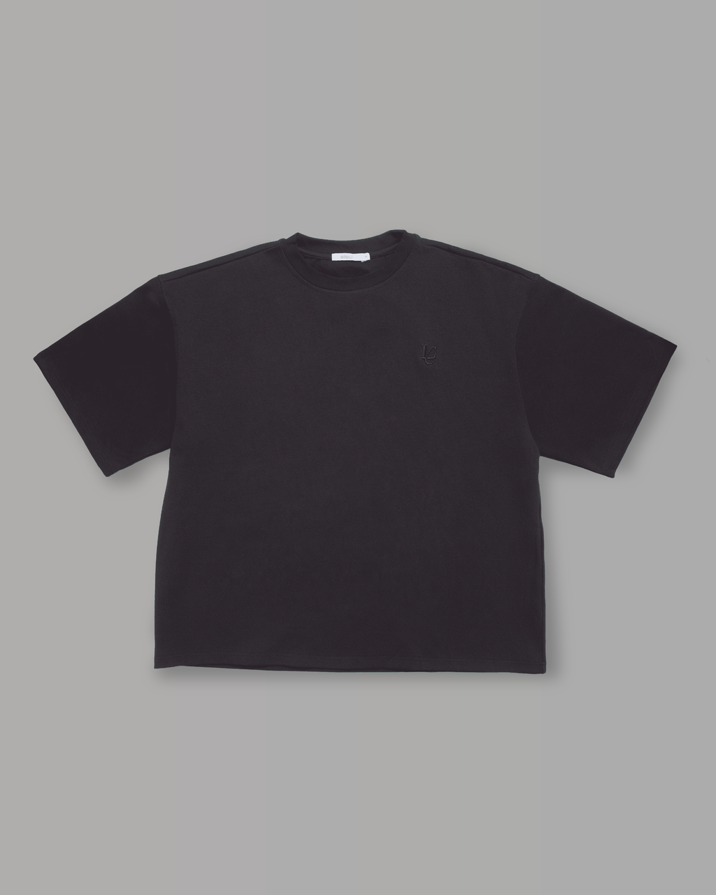 T-Shirt Over Strutturata - Black