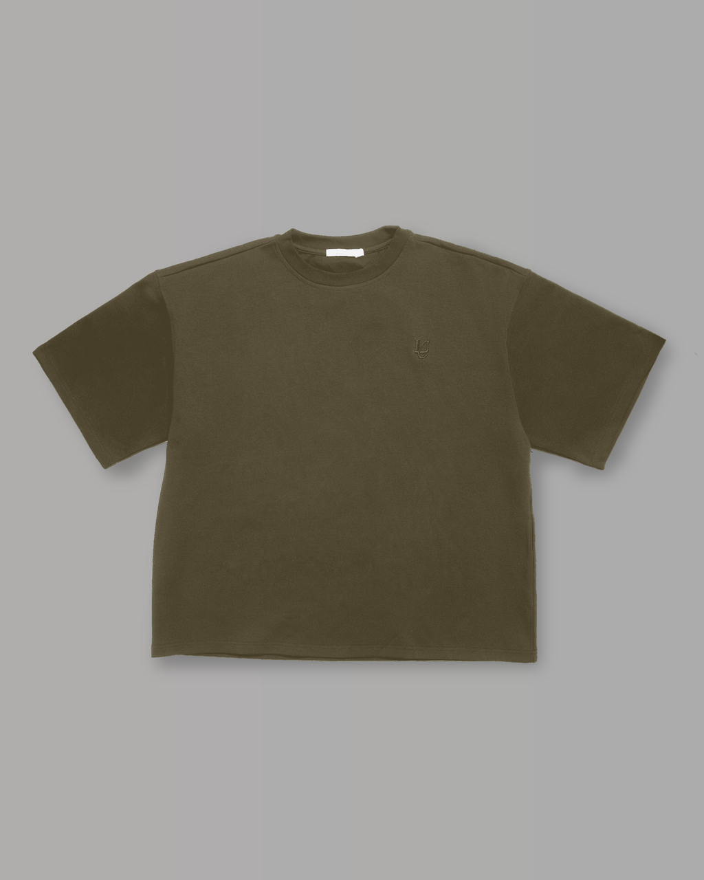 T-Shirt Over Strutturata - Verde Militare