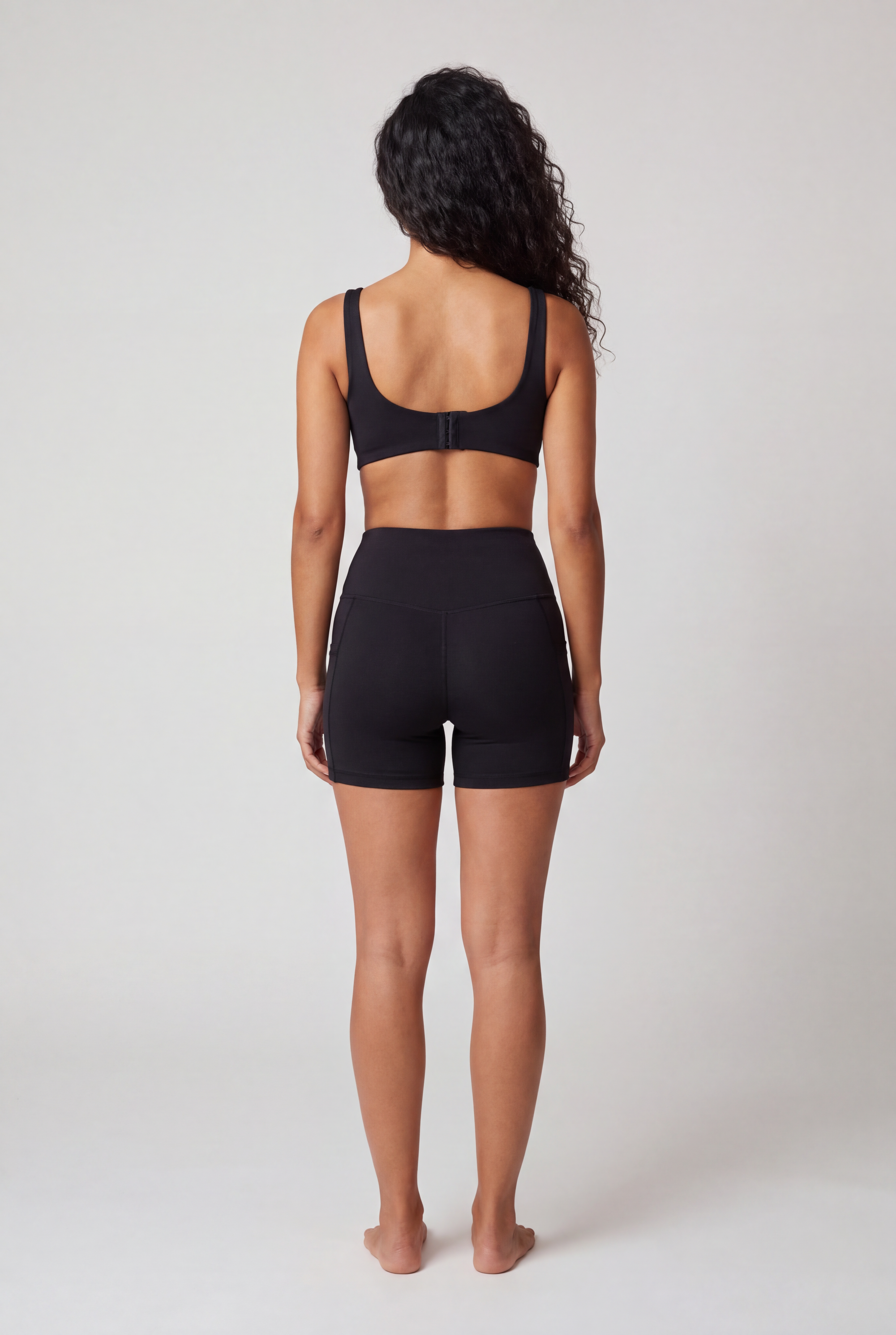 JUMPSUIT SHORTS OPEN BLACK