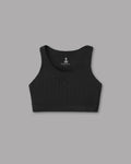 Top Ribbed - Nero