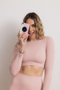 Long Sleeve Top Seamless - Rose Water