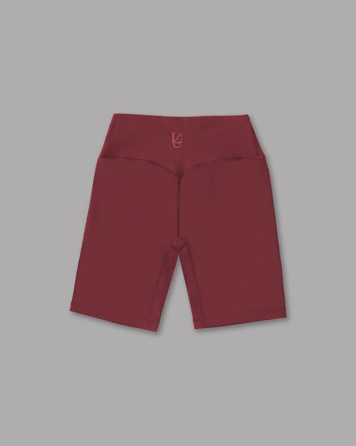 Ciclista Ribbed - Burgundy