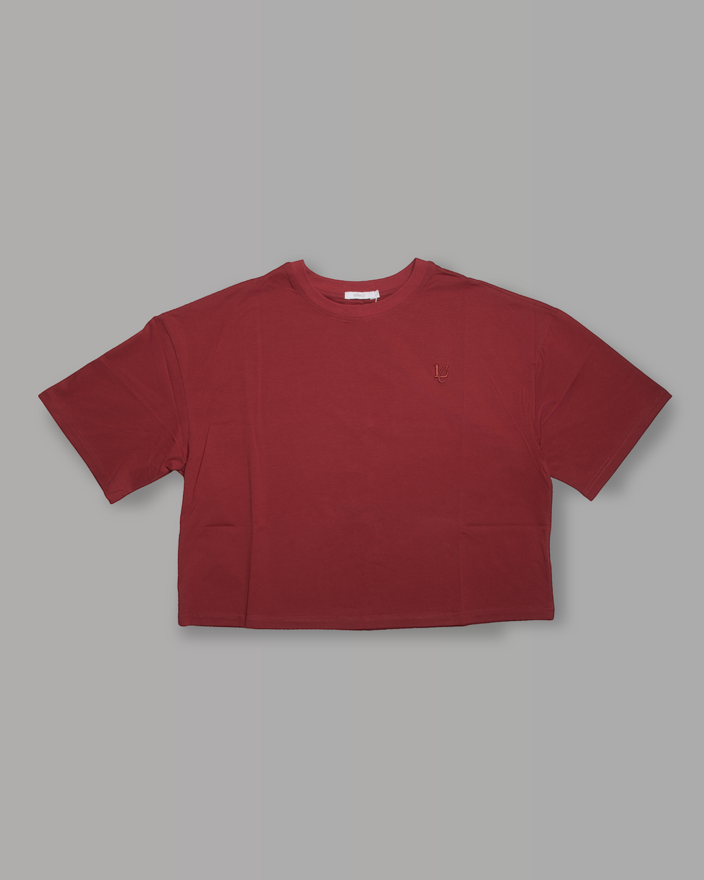 T-Shirt Over Crop - Bordeaux