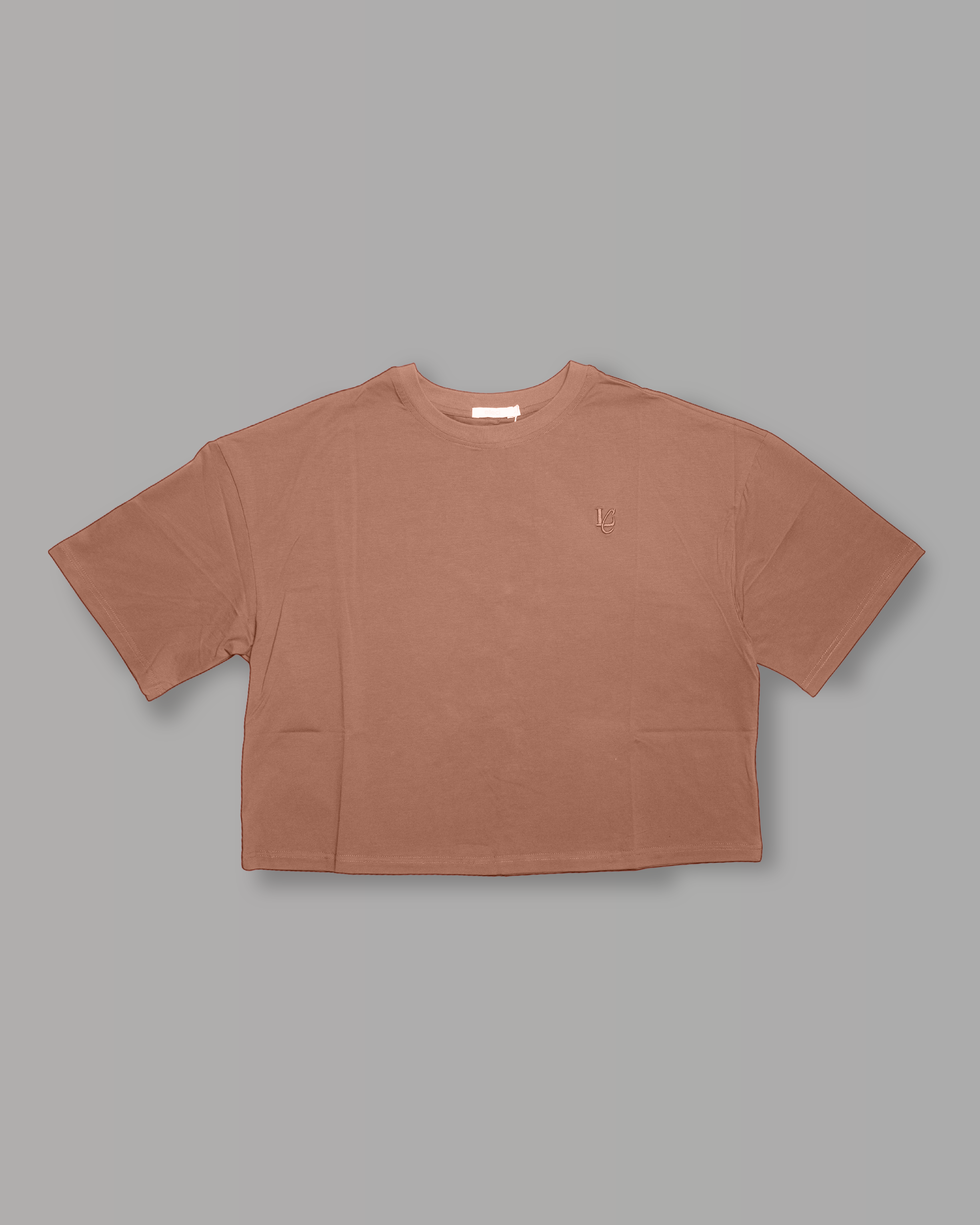 T-Shirt Over Crop - Caramel