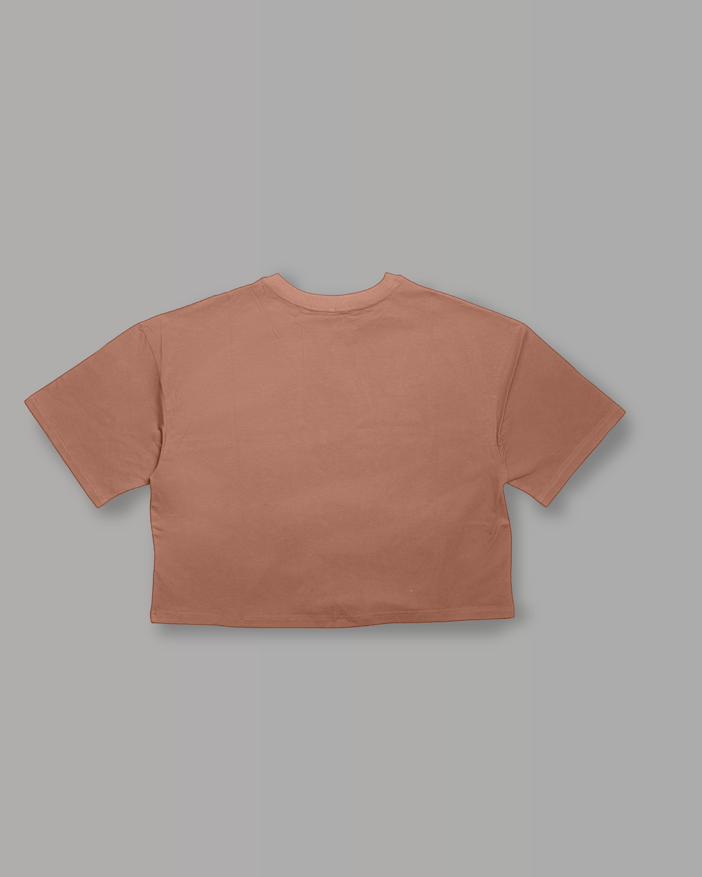 T-Shirt Over Crop - Caramel