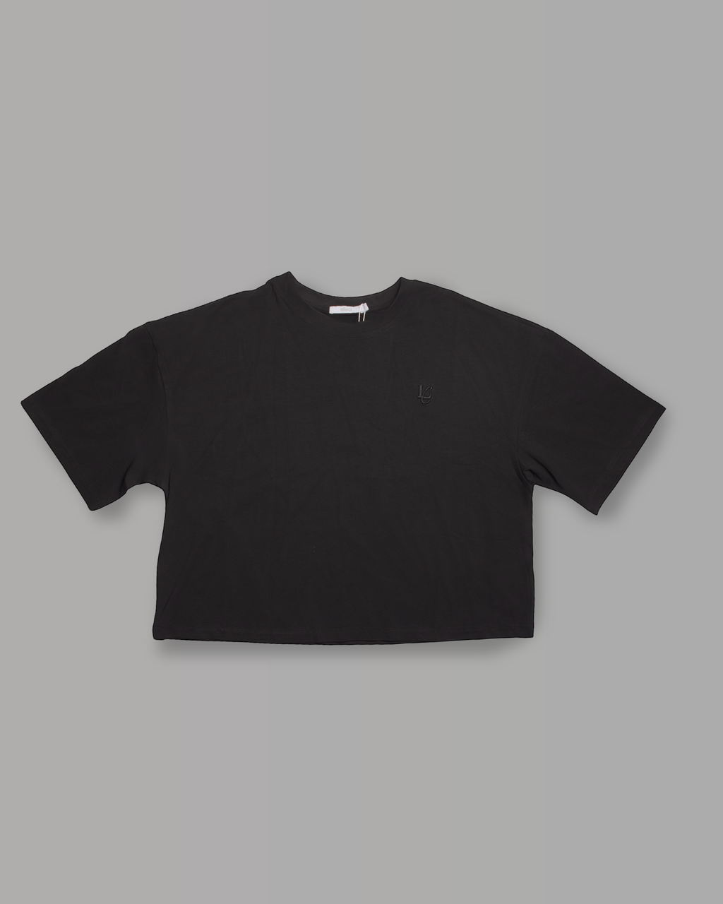 T-Shirt Over Crop - Black