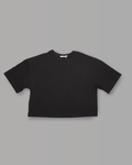 T-Shirt Over Crop - Black