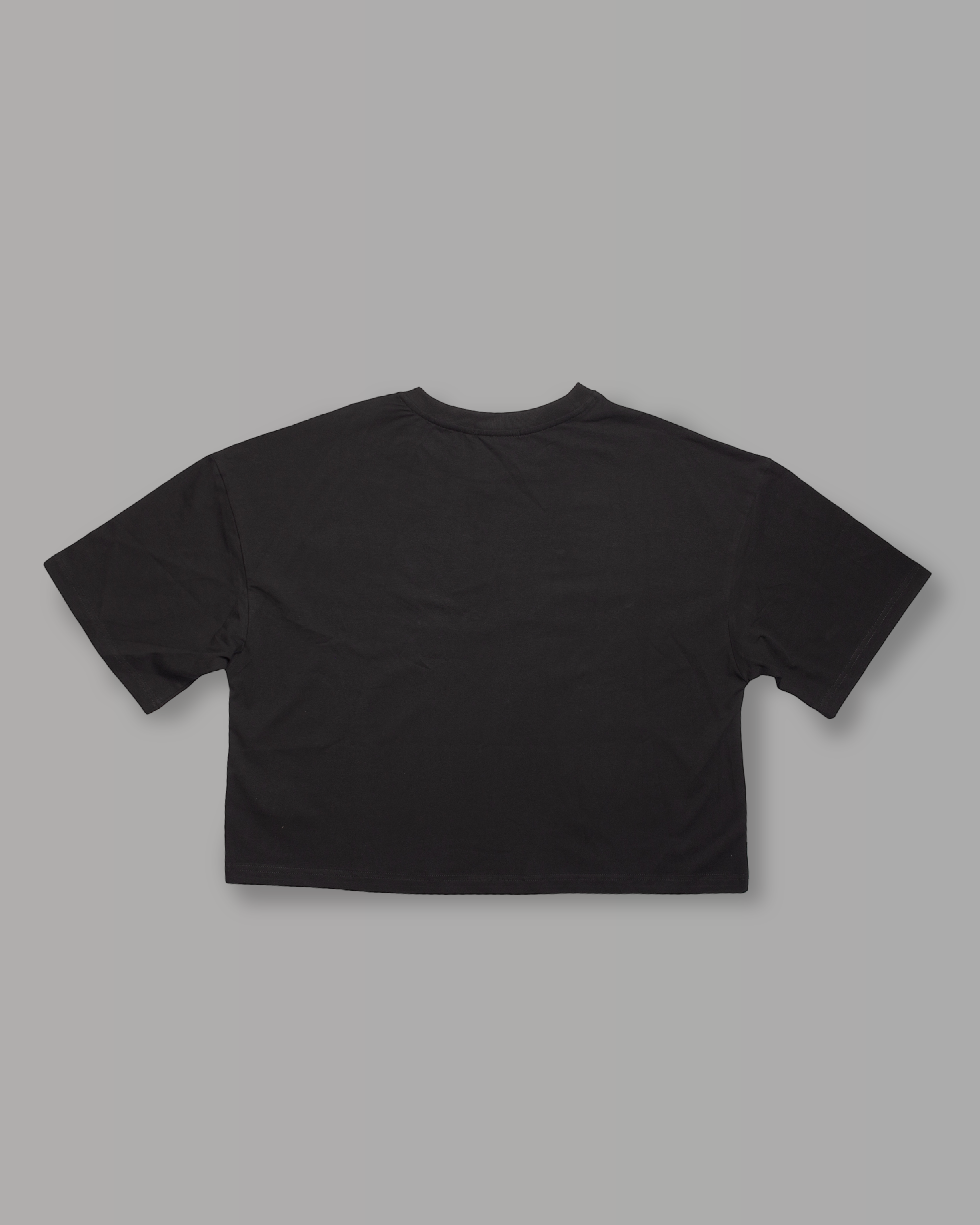 T-Shirt Over Crop - Black