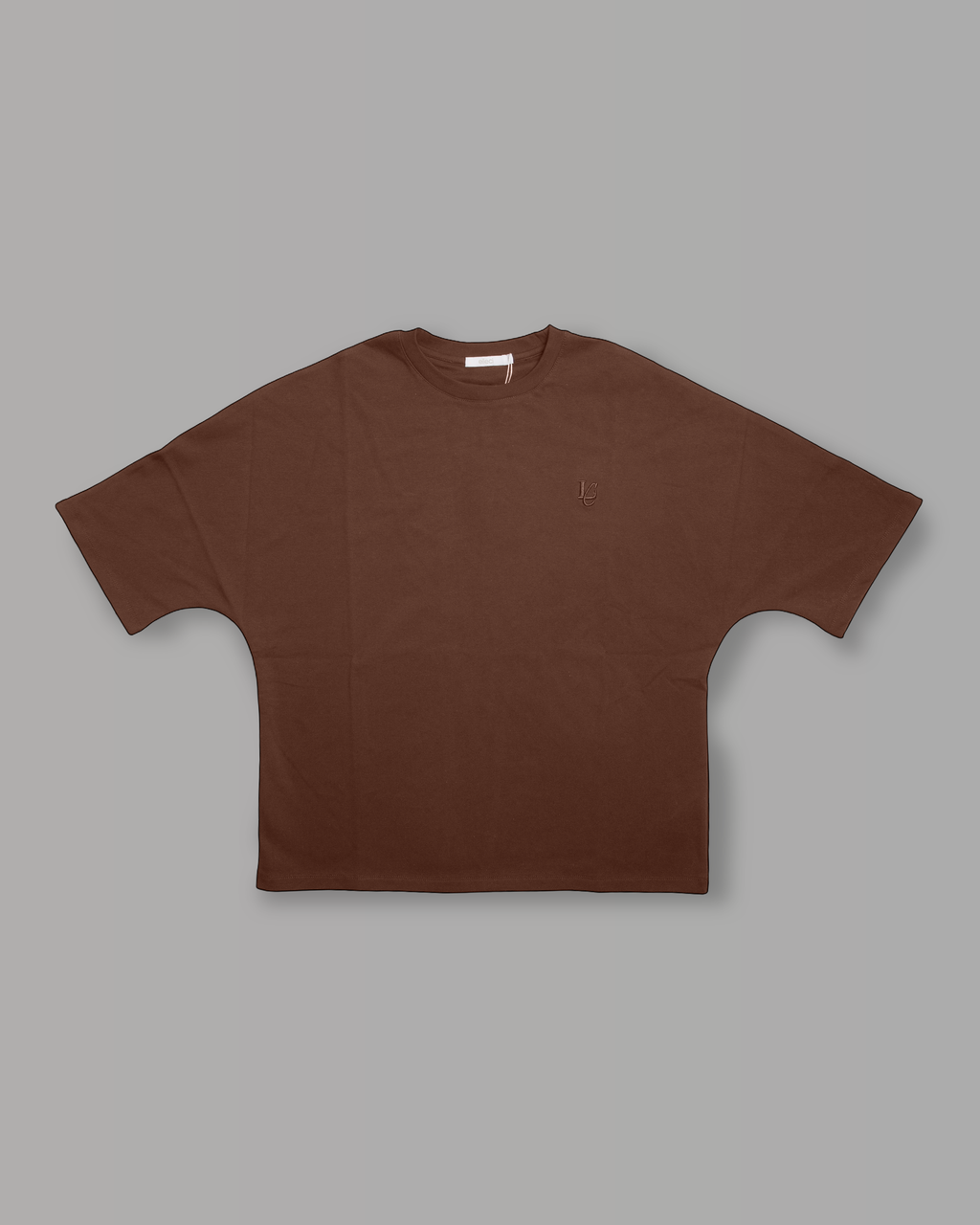 T-Shirt Over Strutturata - Cioccolato