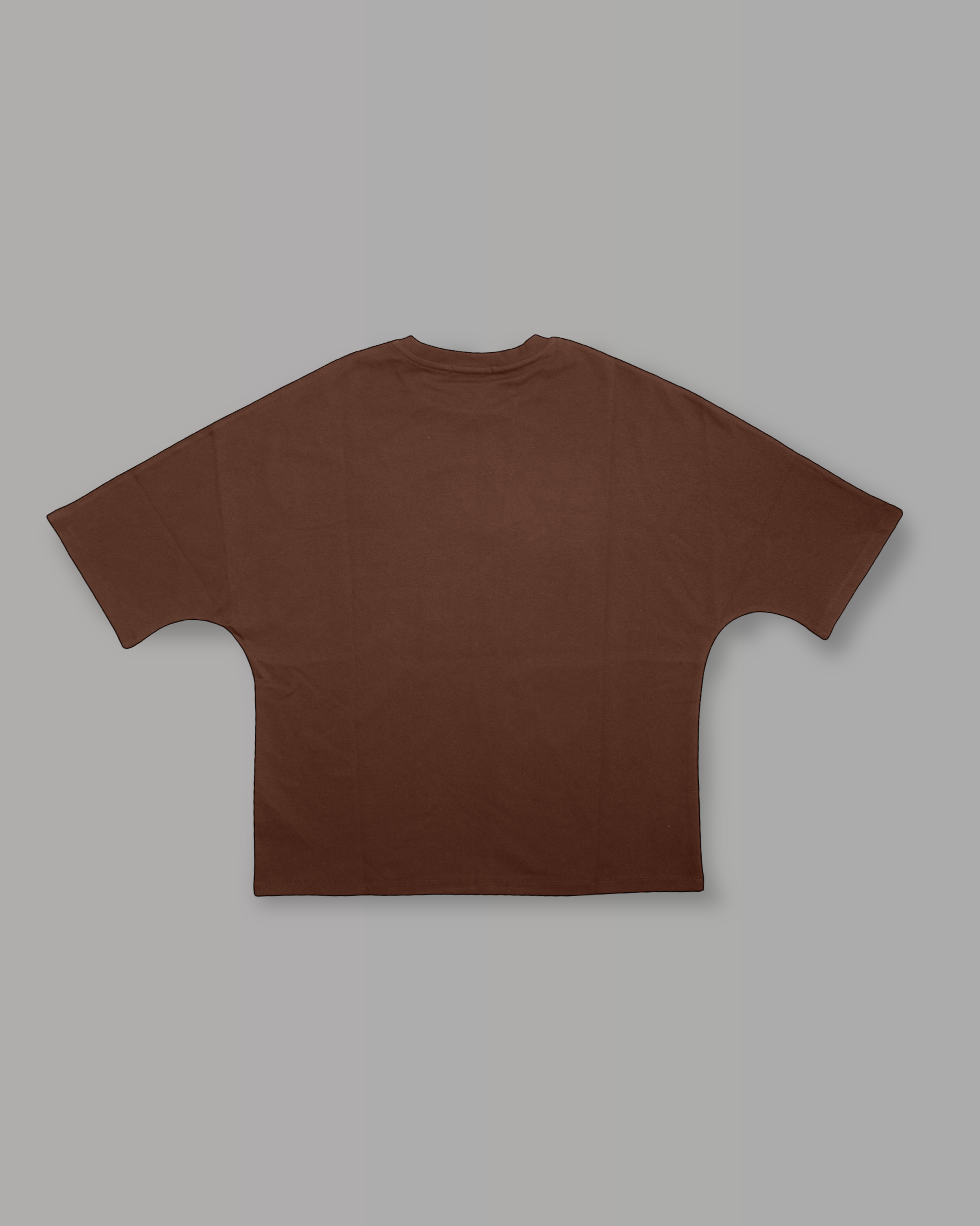 T-Shirt Over Strutturata - Cioccolato