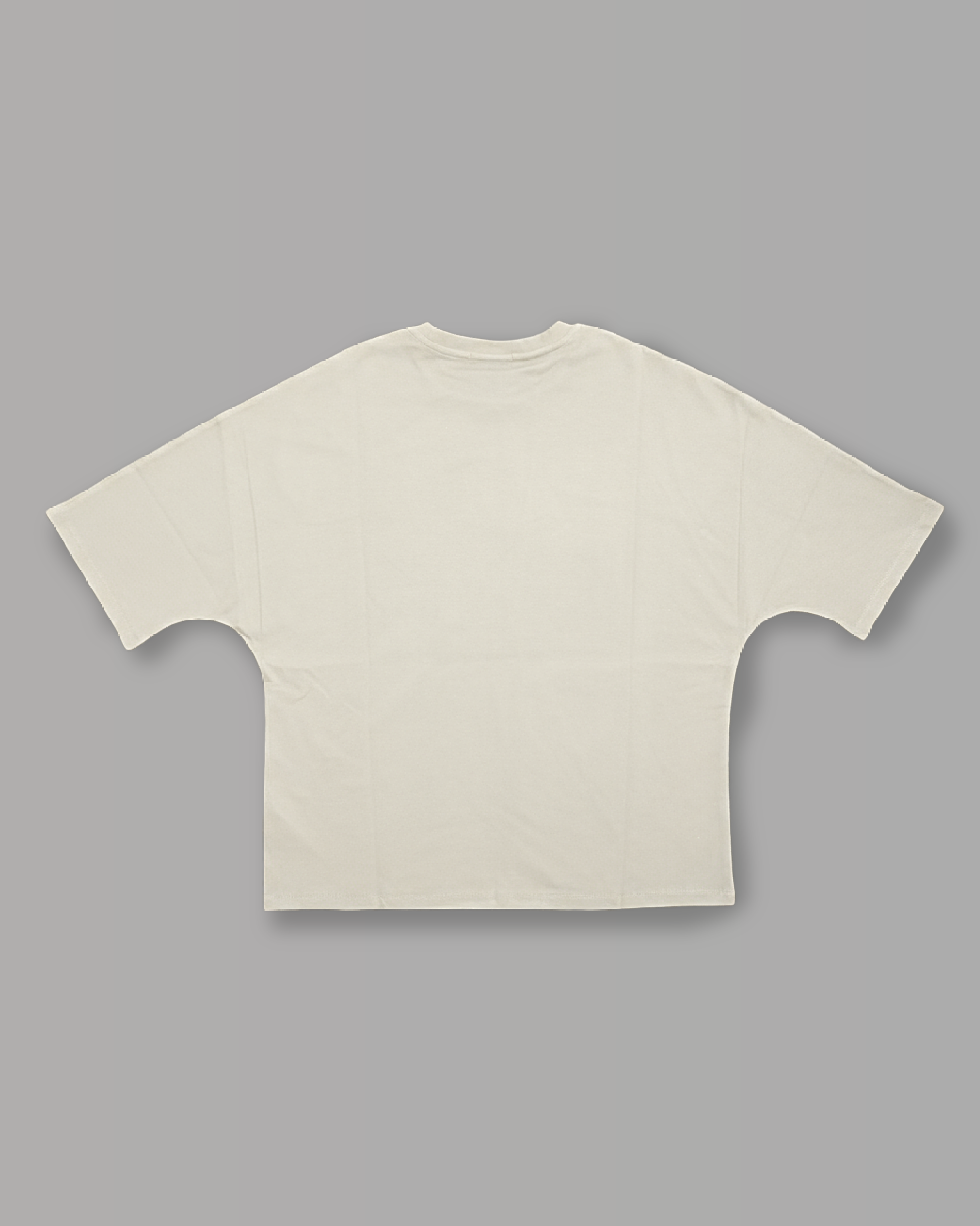 T-Shirt Over Strutturata - Crema