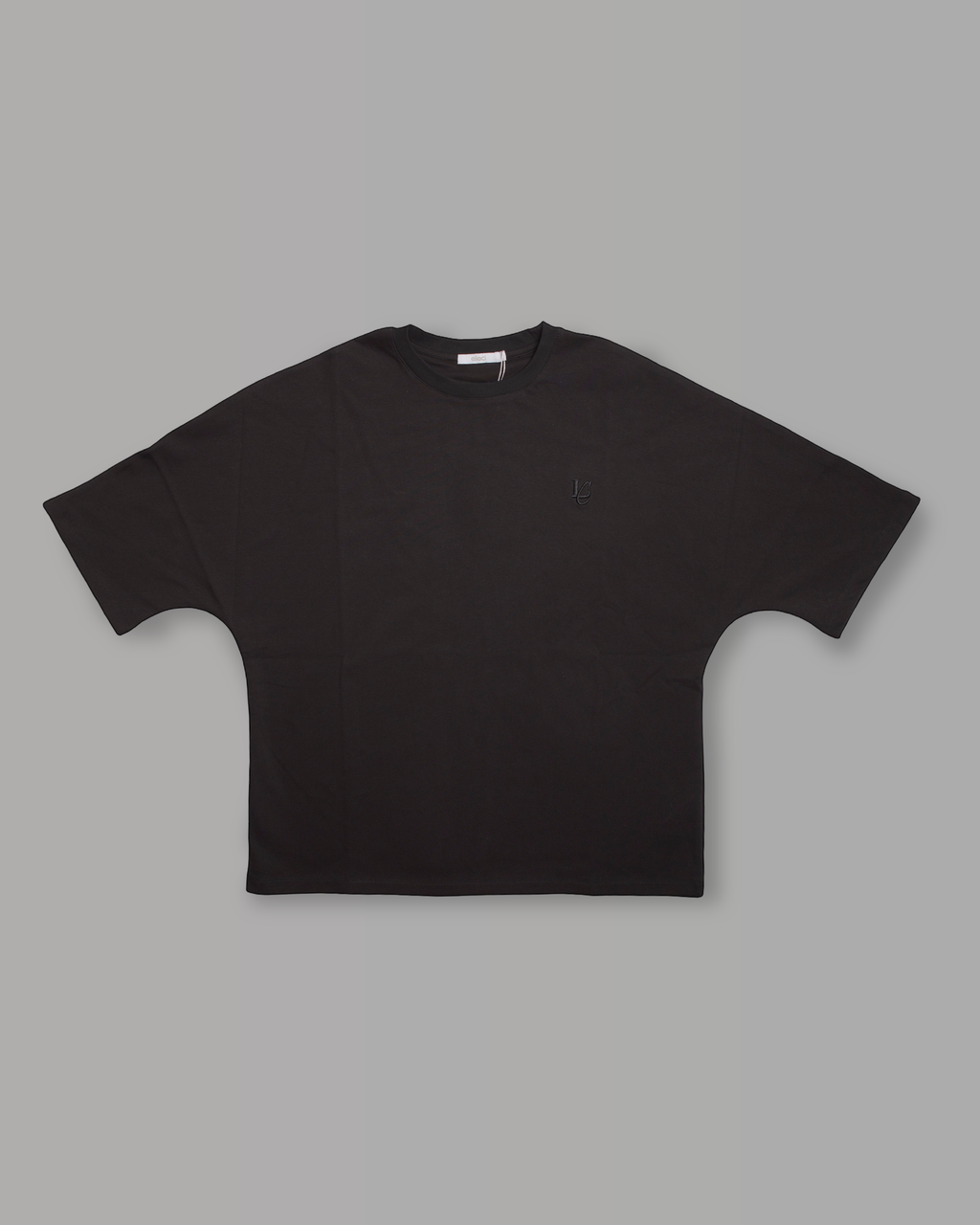 T-Shirt Over Strutturata - Black