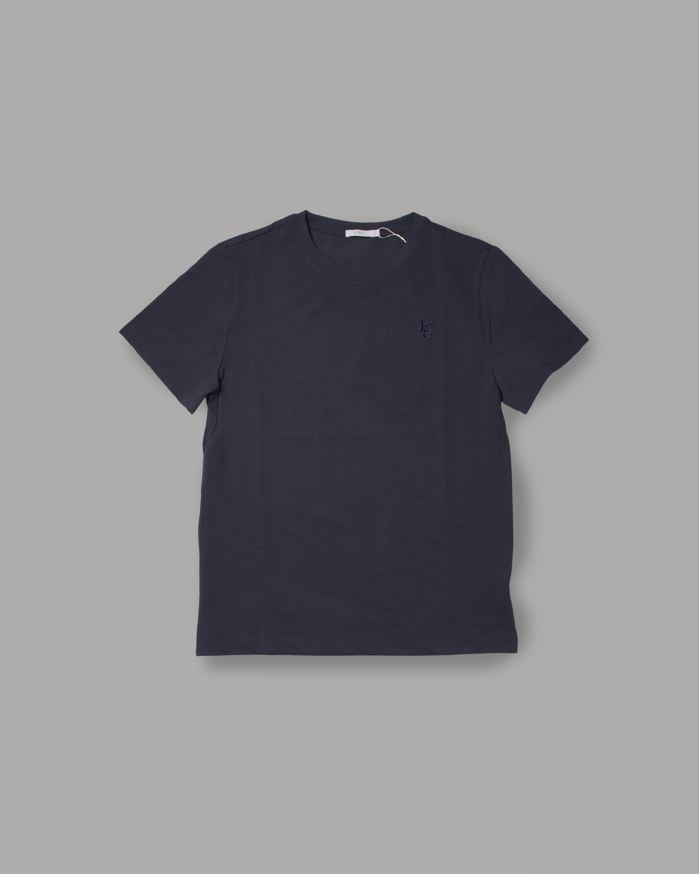 T-Shirt Regular in Pique - Blu Navy