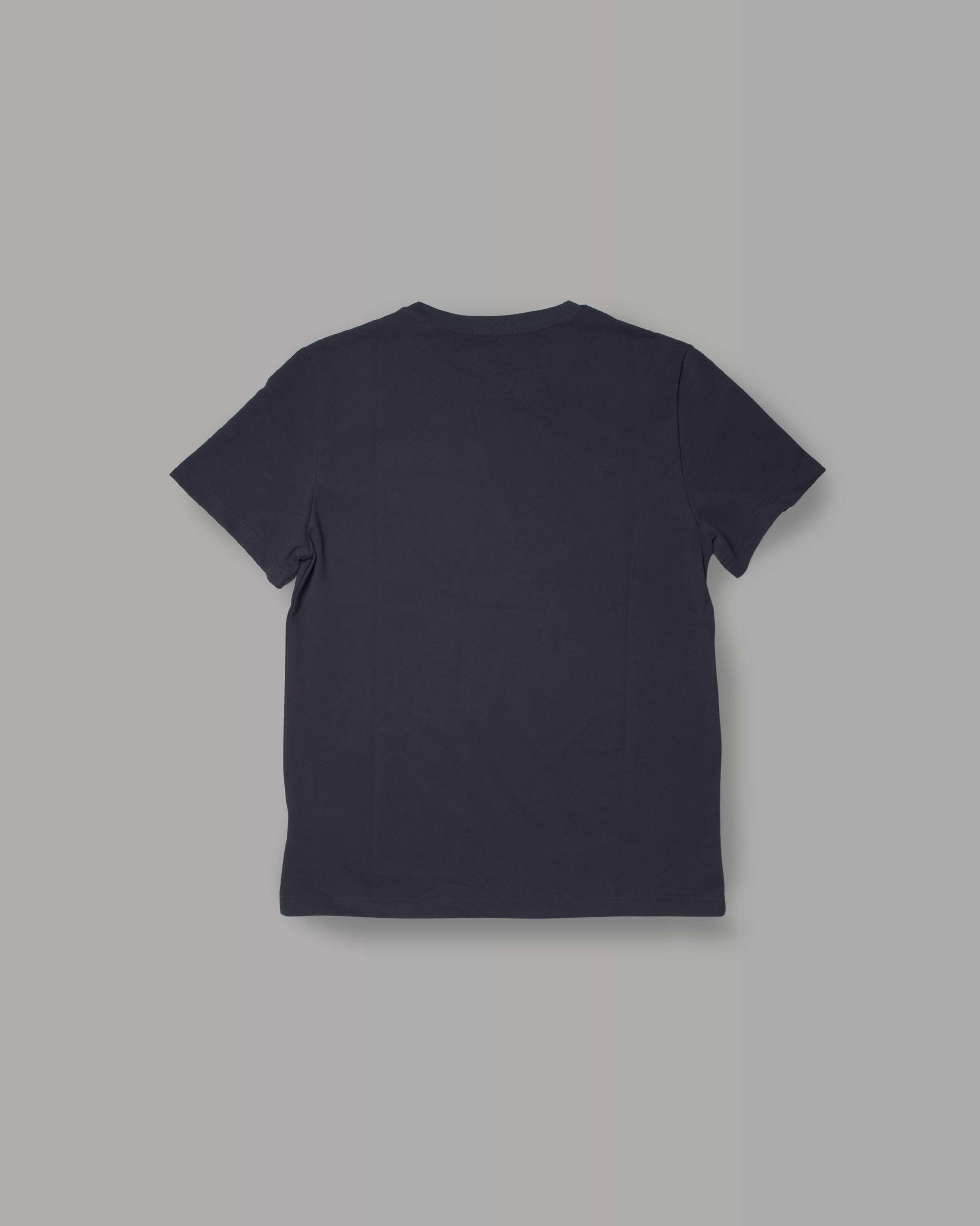 T-Shirt Regular in Pique - Blu Navy