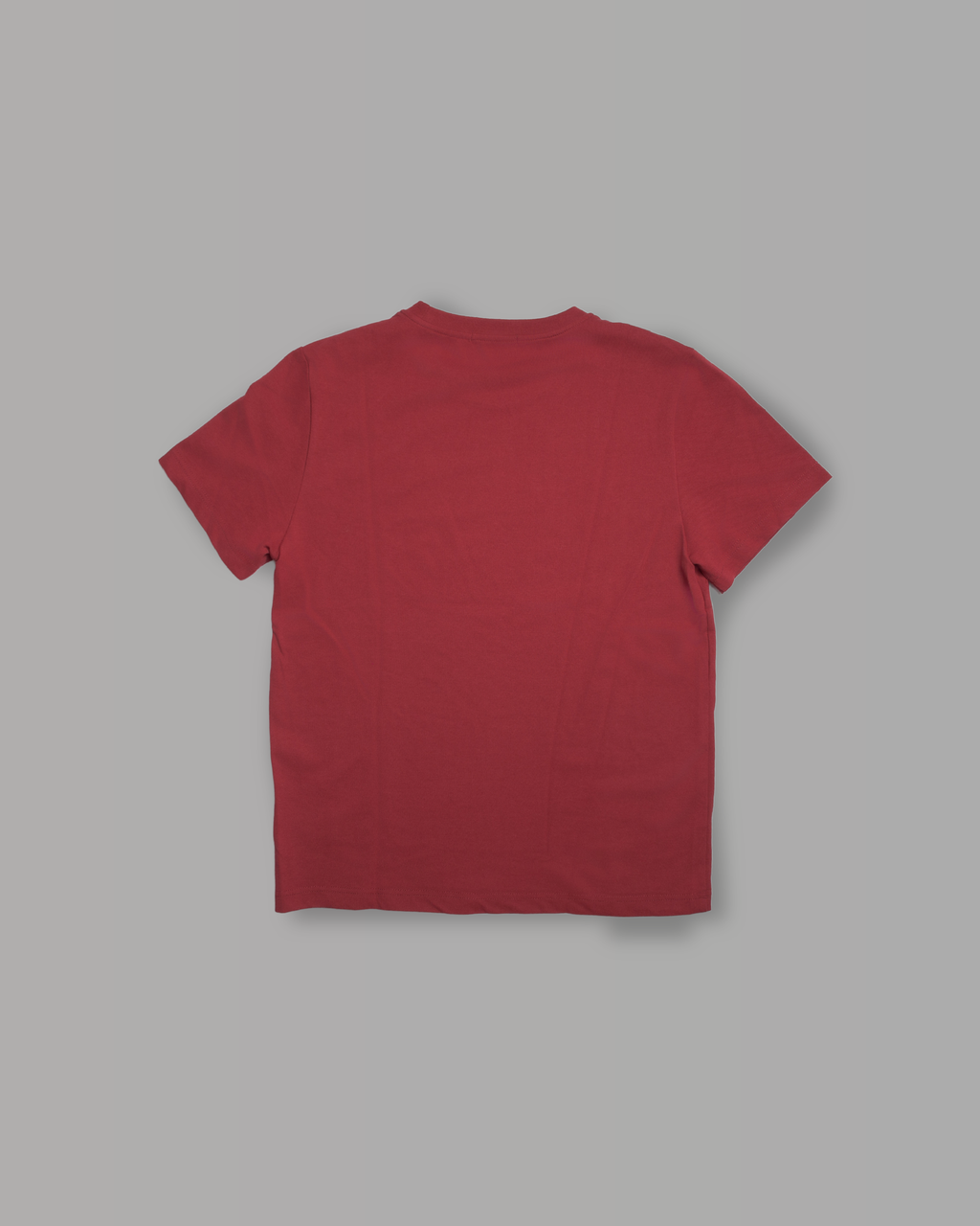 T-Shirt Regular in Pique - Bordeaux