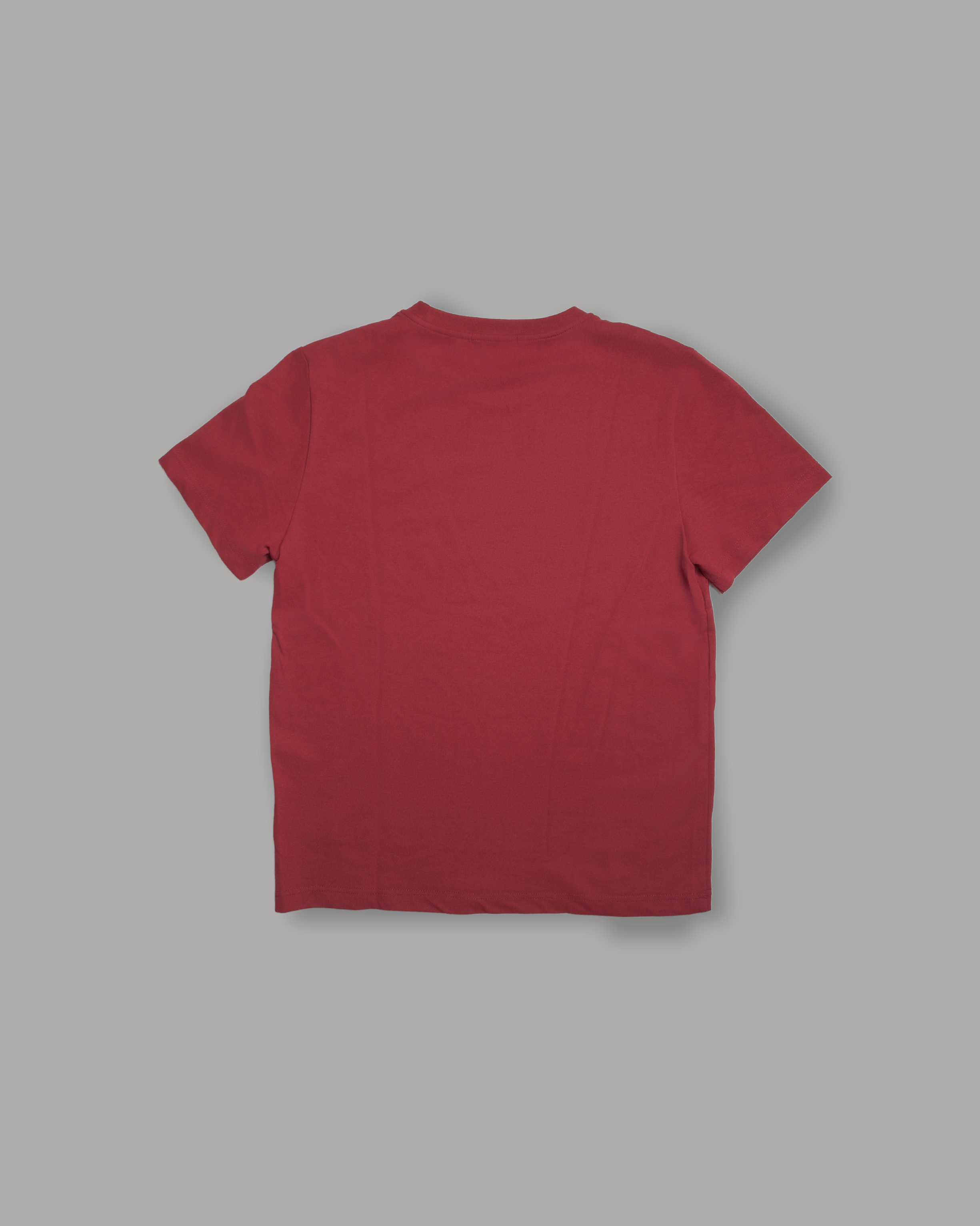 T-Shirt Regular in Pique - Bordeaux