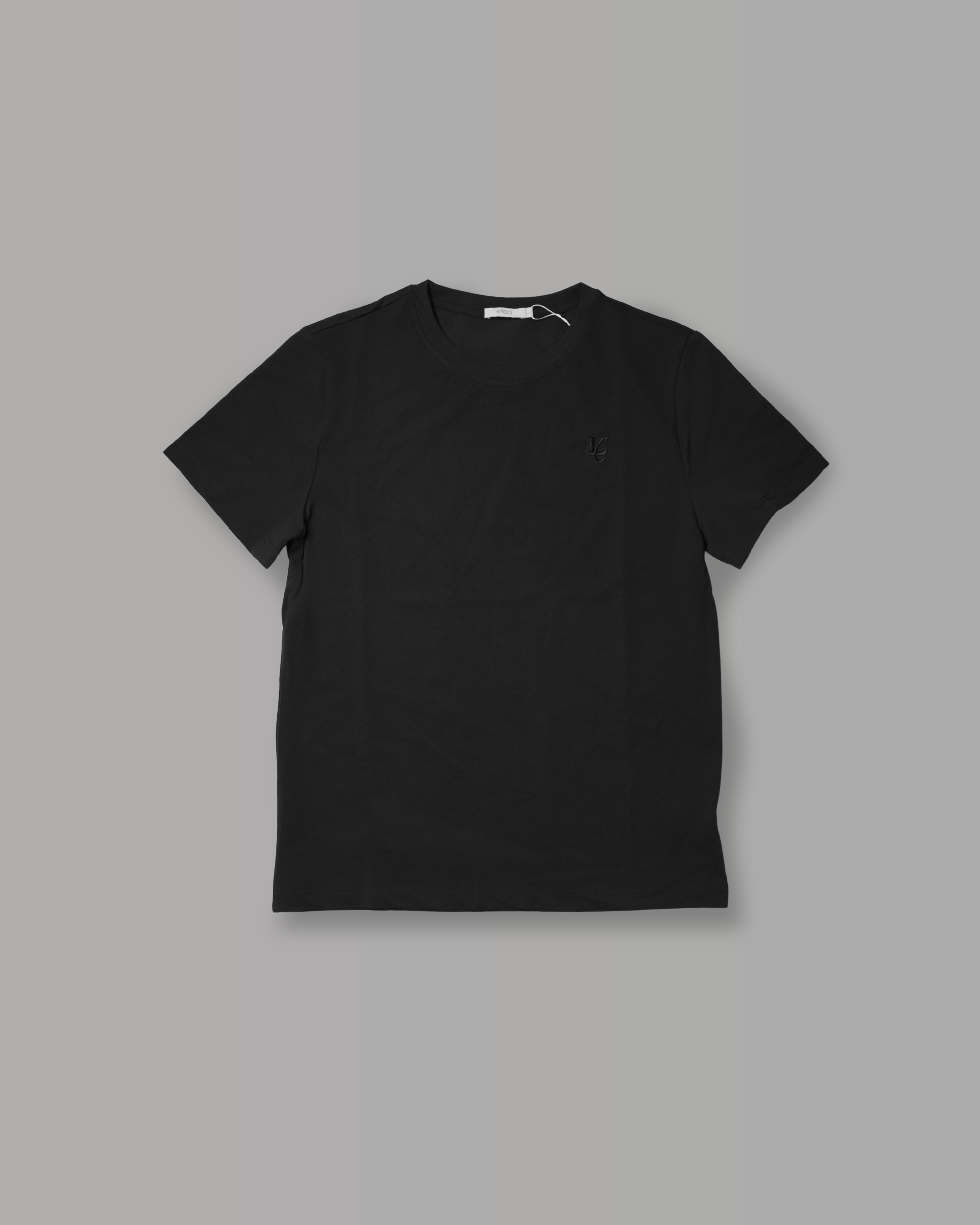 T-Shirt Regular in Pique - Black