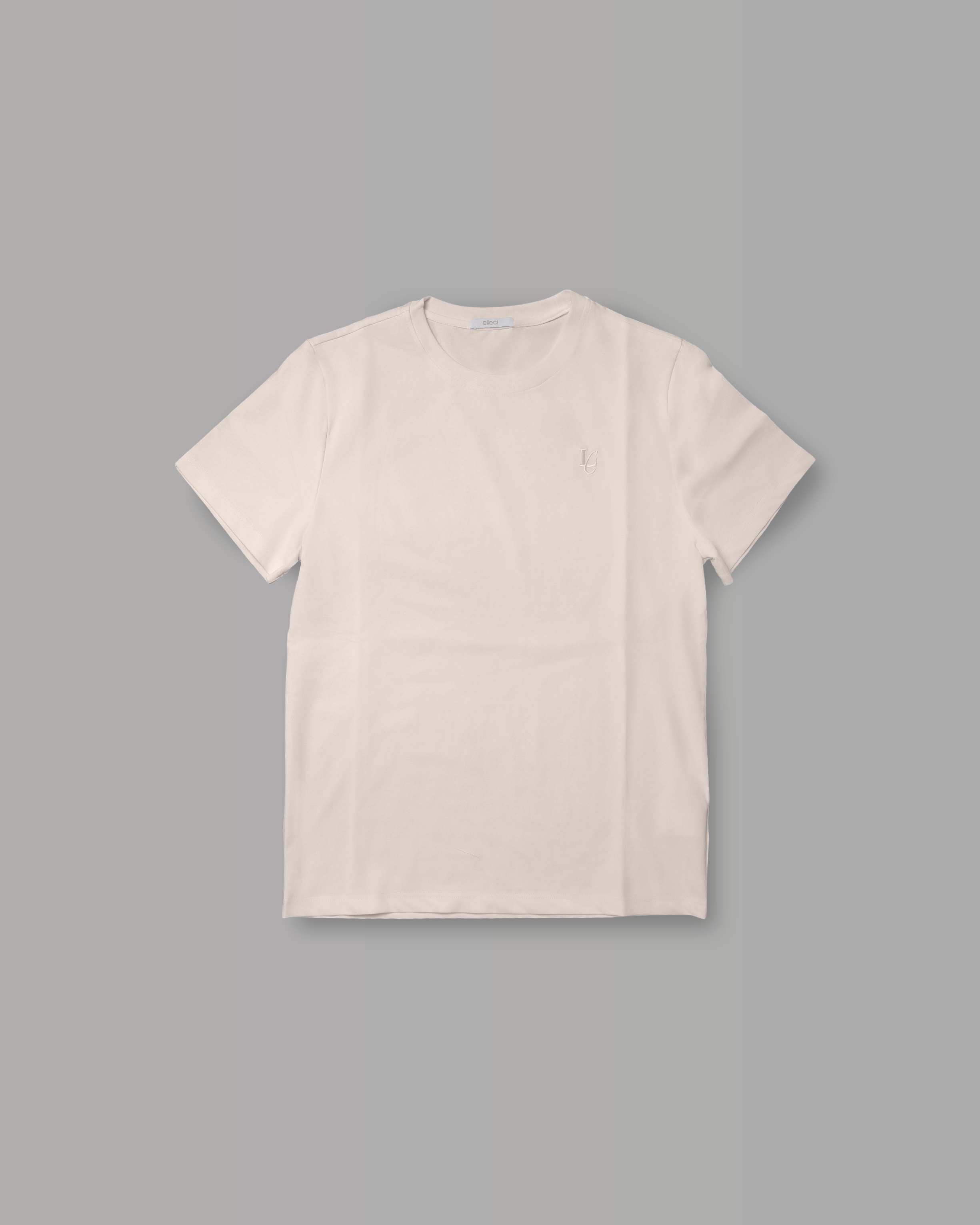 T-Shirt Regular in Pique - Panna