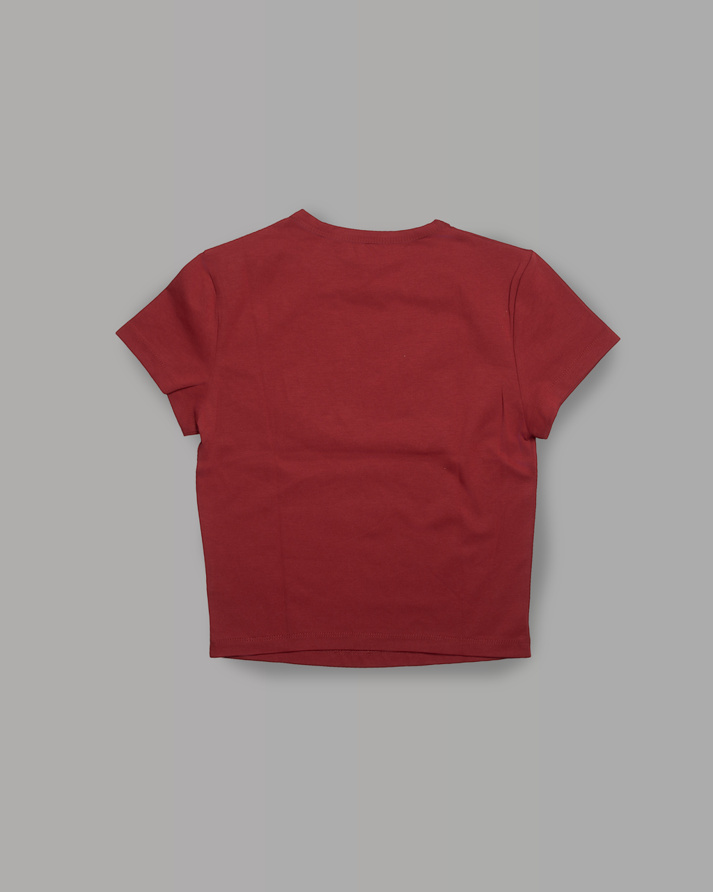 T-Shirt Top Crop - Bordeaux