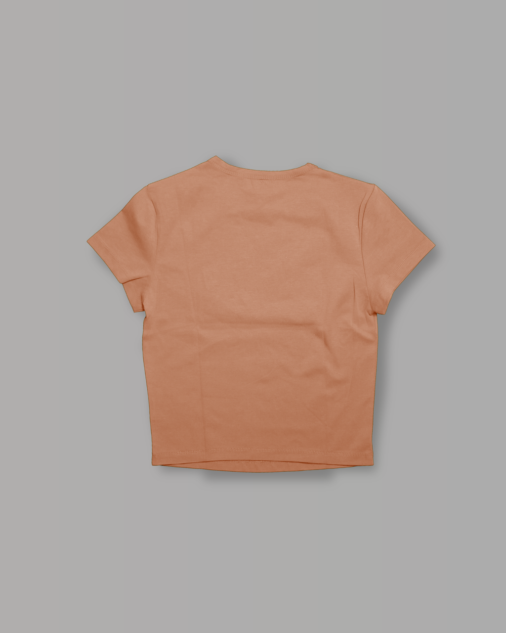 T-Shirt Top Crop - Caramel