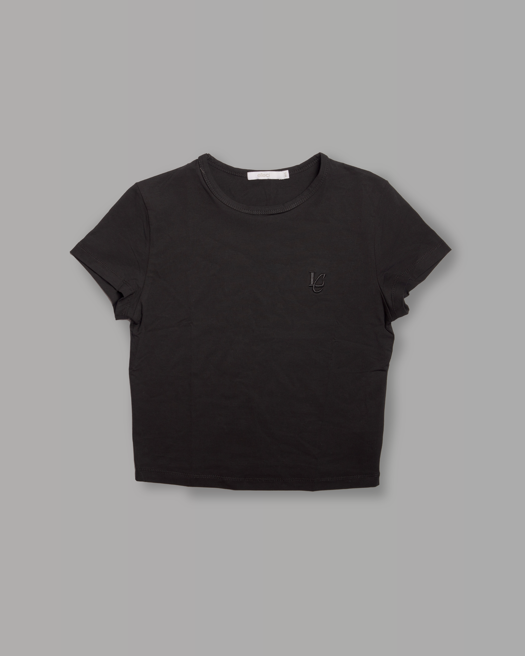 T-Shirt Top Crop - Black