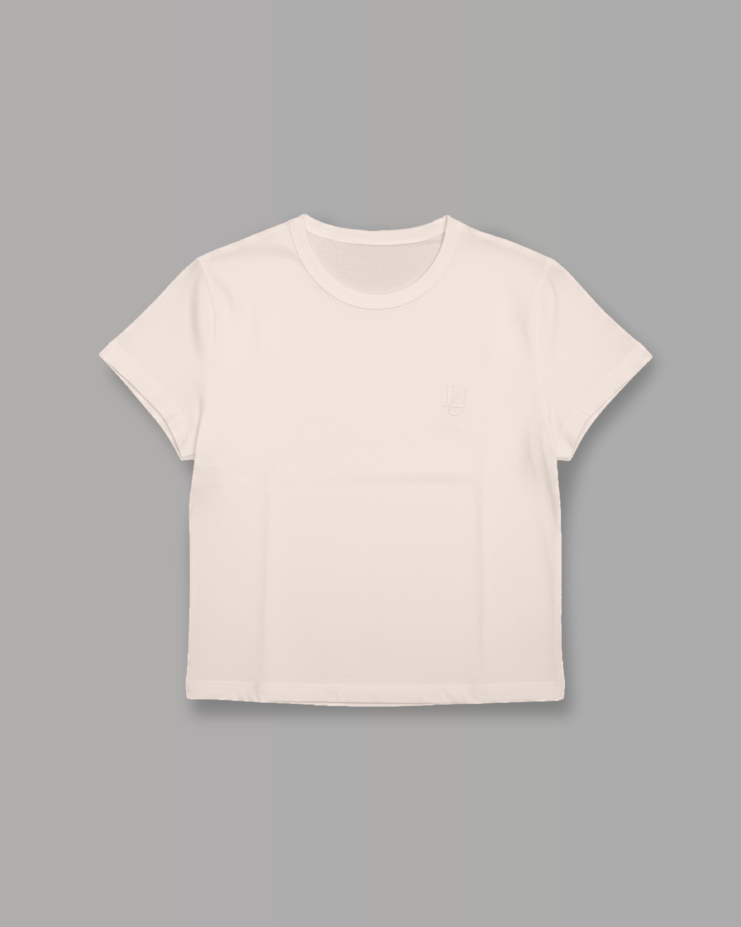 T-Shirt Top Crop - Panna