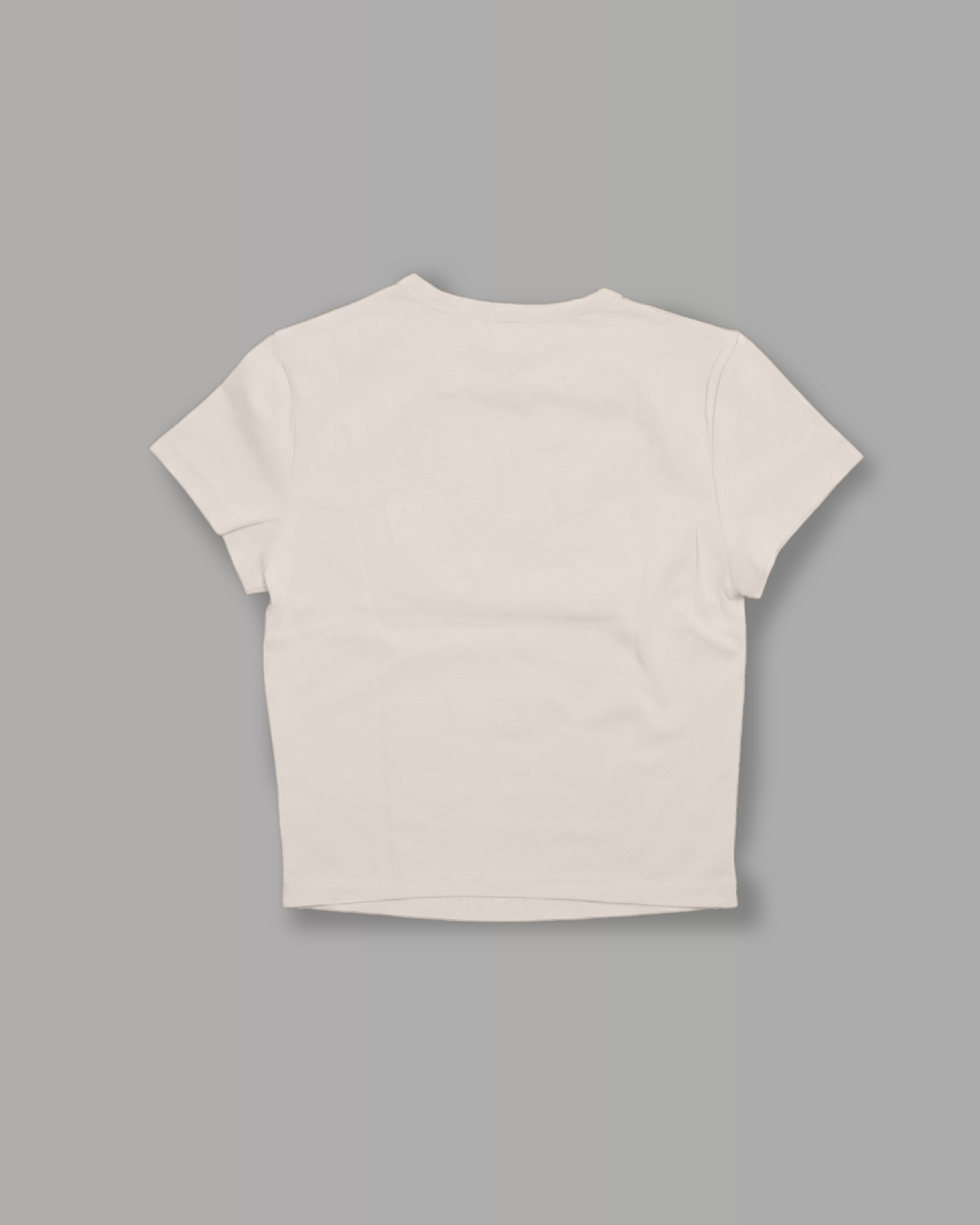 T-Shirt Top Crop - Panna