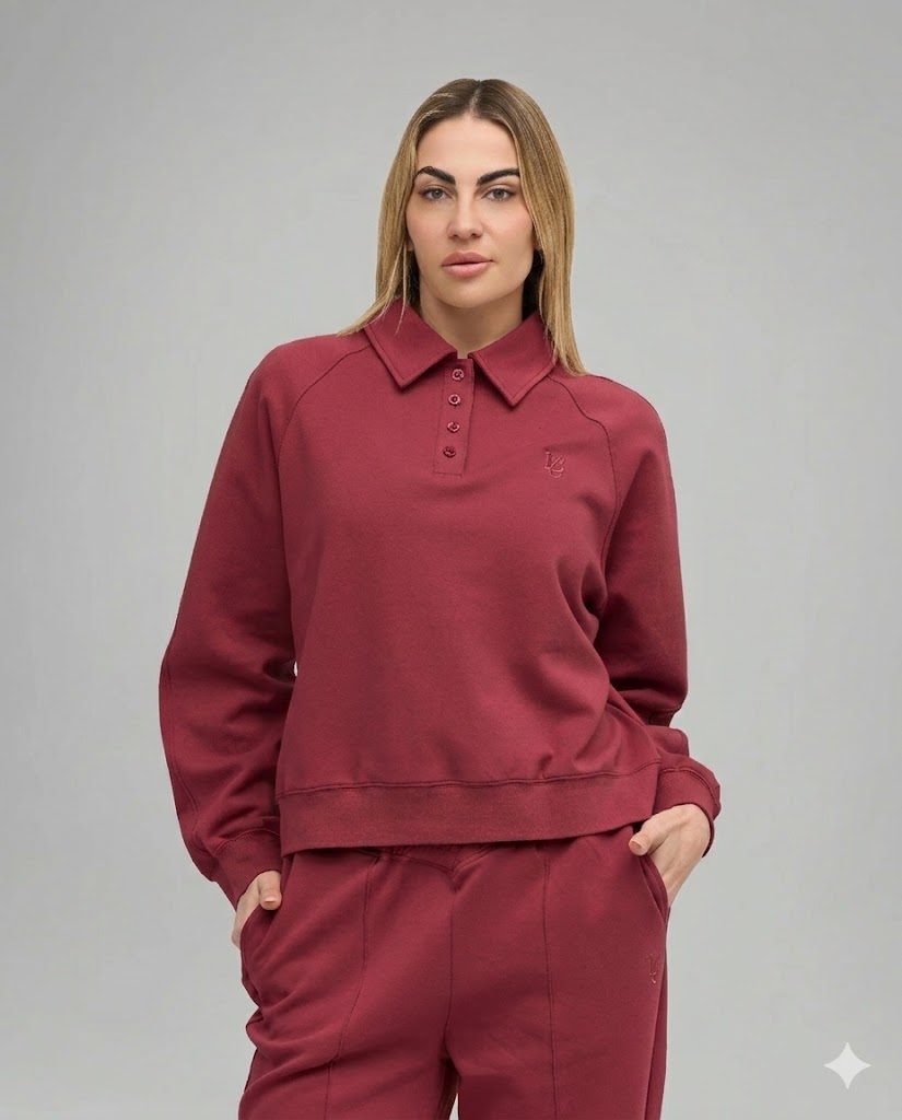 Felpa Polo - Bordeaux